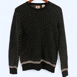 Levi's Black and White Patterned Sweater